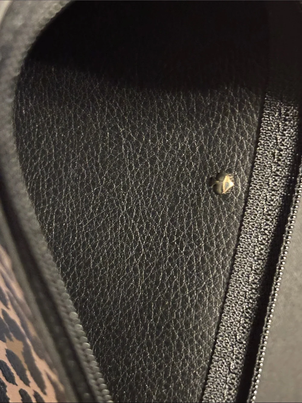 Kate Spade Leopard Print‎ Zip Pouch Wallet - Black & Tan